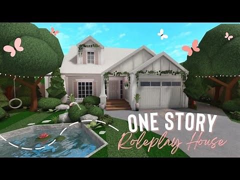 Bloxburg | Aesthetic One-Story Roleplay House | Speed Build