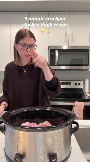 Easy 5-Minute Crockpot Chicken Thigh Recipe