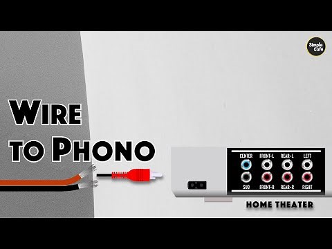 Speaker Wire to Phono (RCA Plug)