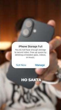 iPhone storage full solution