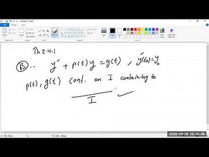 Ch3 Part 3 Existence and Uniqueness Intervals, Wronskian for 2nd Order Linear Differential Equation