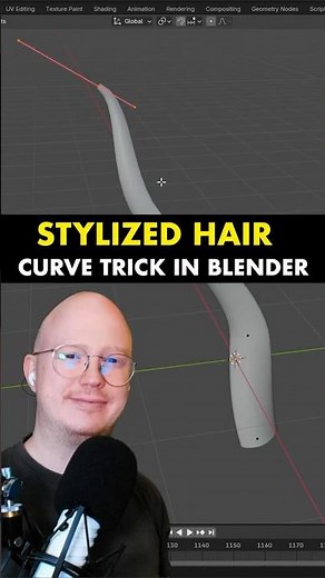 Quick tip for creating stylized hair in Blender: use curves!