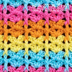 352K views · 20K reactions | How about this stitch pattern made with shells and post stitches? | Naztazia | Facebook