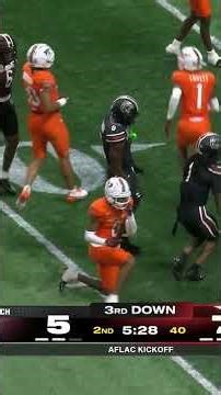 Virginia Tech & South Carolina battled it out in Week 1 🍿 (📍 ‪@aflac‬)