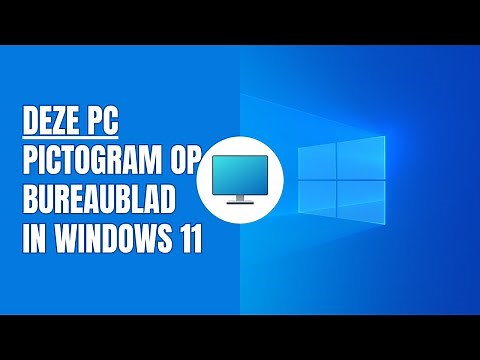 “Deze pc” pictogram op je bureaublad weergeven in Windows 11