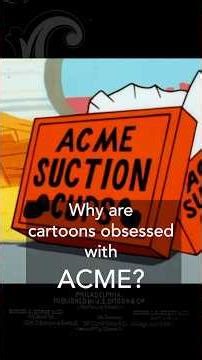 Why cartoons were obsessed with ACME #cartoon #history #business