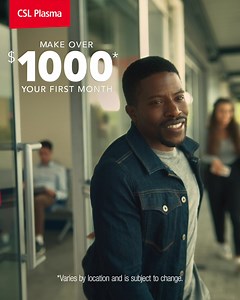 Donate plasma today and be rewarded for your time at a CSL Plasma center near you. | CSL Plasma