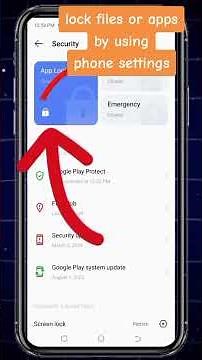 How to lock your apps or files by using phone setting only