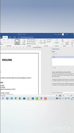 Review in ms word | review tab in ms word 2016 | ms word shortcut keys | Microsoft Word