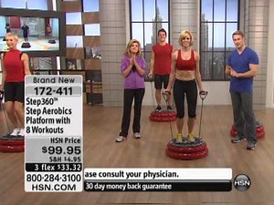 Step360 Step Aerobics Platform with 8 Workouts