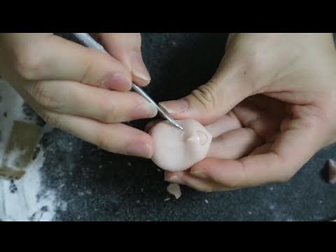 フィギュアの顔だけ作る動画 figure face only video (sculpting clay figure)