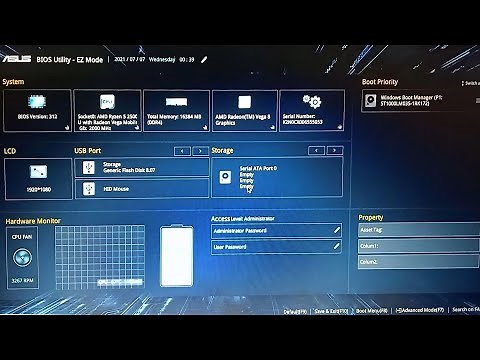 How to boot ASUS Laptop from Bootable USB Drive - BIOS Utility EZ mode | VivoBook F570ZD