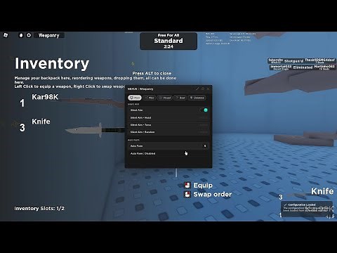 Best Weaponry Silent Aim GUI / Script | ESP | Auto Aim | Roblox | PASTEBIN 2024