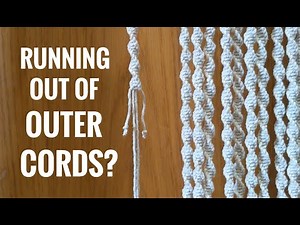 MACRAME TUTORIAL: ADD OUTER CORDS QUICK & EASY