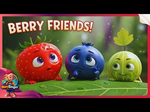 Meet the Berries! 🍓🍇🍒 | Learn Berry Names in English | Types of Colorful Fruits | 🎶 StorySinger