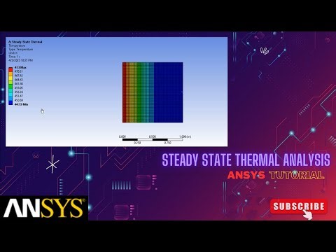 Steady State Analysis using ANSYS Workbench | Thermal Analysis