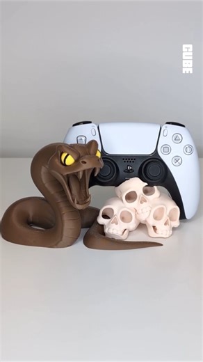 3D Printed Snake Skull Ps5 Controller Stand --------------------------------------- 3D Printer: Bambu Lab A1 Combo Filament: Bambus Lab PLA Basic --------------------------------------- #3dprinting #3dprint #diy | Cube3dworld