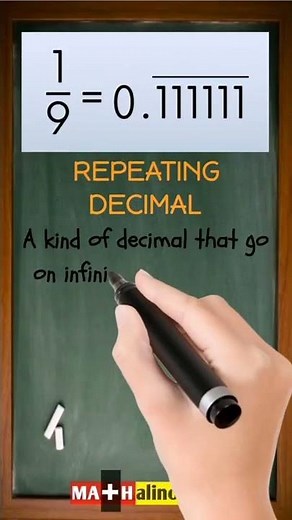 What is a Repeating Decimal in Math? | Simple Math Definition in 30 Seconds | MATHalino123