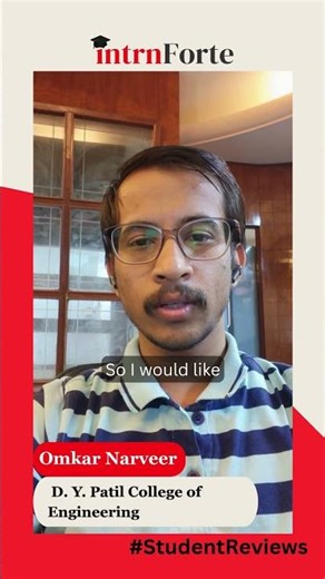 Omkar Narveer | Full Stack Web Development Graduate | IntrnForte Success Story