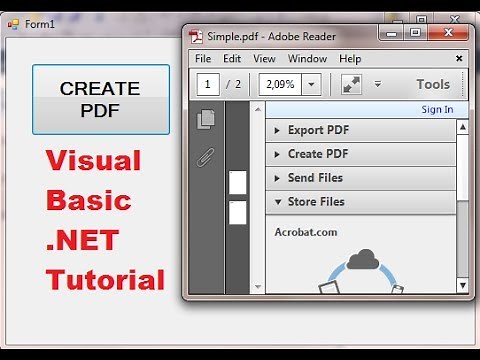 Visual Basic .NET Tutorial 47 - iTextSharp : How to create PDF file in VB.NET