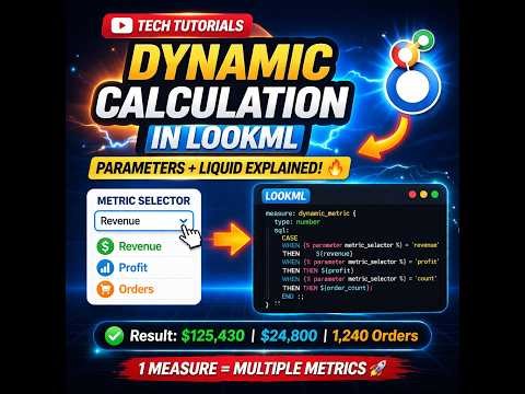 LookML Parameters Tutorial | Build Flexible Calculations Fast