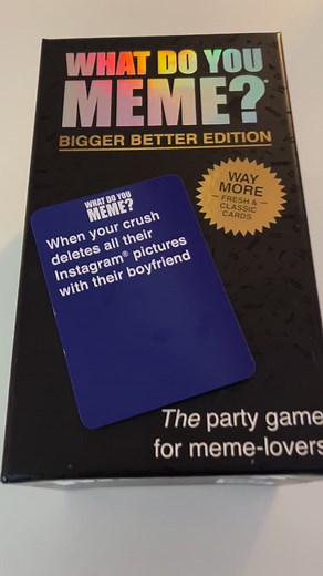 9.1K views · 125 reactions | If your friends would react the same way, @ them <3 Get this game HERE: https://amzn.to/3Fe3x79 | What Do You Meme? | Facebook