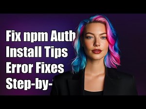 Fixing npm Install Authentication Errors: Step-by-Step Guide