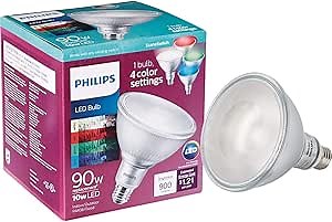 Philips LED Color Changing PAR38 Sceneswitch Light Bulb: 900-Lumens, 10-Watt (90-Watt Equivalent), E26 Medium Screw Base, 541136
