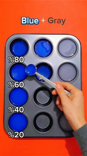 What Happens When Blue and Gray Colors Are Mixed? 🎨 | Color Mixing Explained #colorpalette