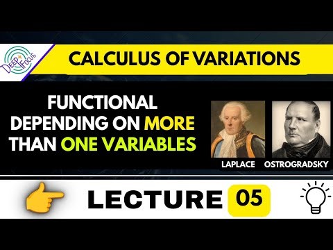 Functional depending on more than one variable || Calculus of variation