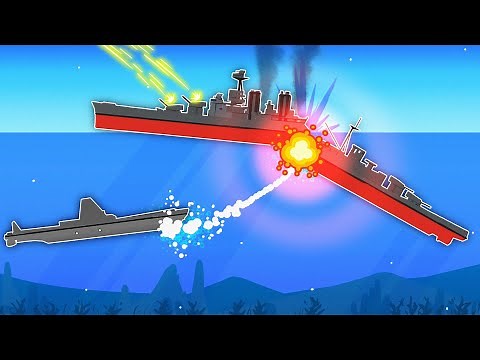 Ships At War Battle Simulator! Ship Sinking Simulator + FORTS - Ships at War Gameplay