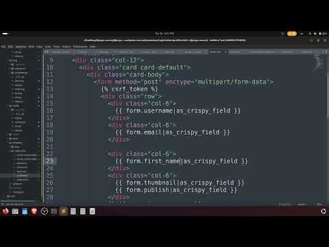 User Profile in Django | Update Profile | Django Authentication System