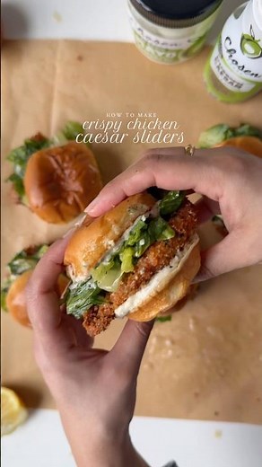 Crispy Chicken Caesar sliders 🍔