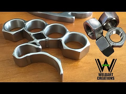 Homemade Knuckle Duster (MADE OUT OF NUTS ONLY) Brass Knuckles DIY