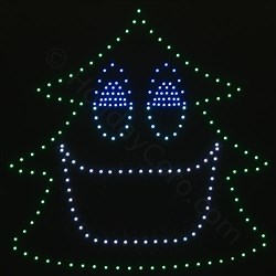 RGB Singing Christmas Tree Face