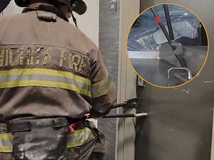 Lone-Firefighter Forcible Entry Using Halligan and Hook - Training