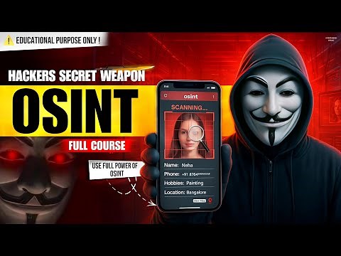How to Track Anyone Online | OSINT FULL COURSE Part 1 🔍 Ethical Hacking Training | Cyber Mind Space