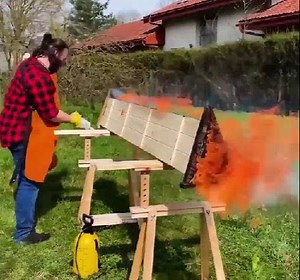 30M views · 57K reactions | Stylish table made with rough wood-burning technique! | 5-Minute Crafts Men | Facebook