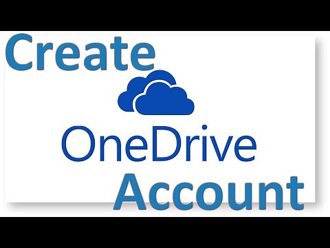 How to Create an Account for One Drive? , Creating an Account in One Drive.