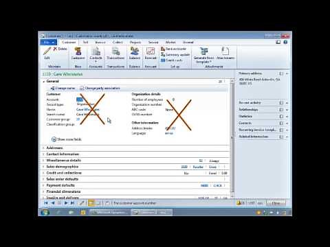 Microsoft Dynamics AX - Working In Dynamics AX Screens Tutorial