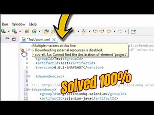 How to fix Downloading from external resources is disabled error in eclipse