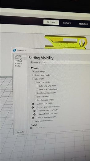 how to access cura g-code settings