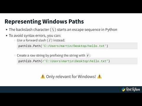 Introduction to File Paths and Python's pathlib: Python Basics