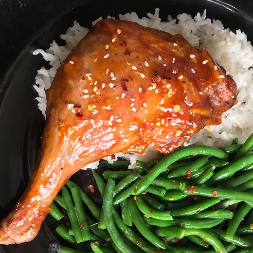 Air Fryer Duck Legs Recipe (Spicy, Sweet, Crisp!)