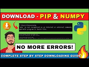 How to Install NumPy and PIP on windows | PIP is not recognized problem Solved 🔥🔥🔥