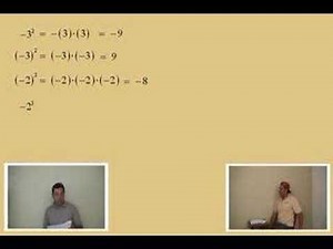 How to Work with integer exponents in beginning algebra