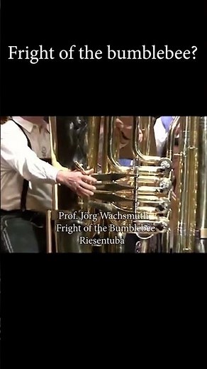 How contra bass tuba is played