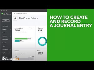 How to create and record a journal entry