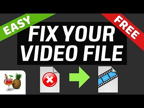FREE Fix Video File MP4 AVI MPG by RE-ENCODING in Handbrake!