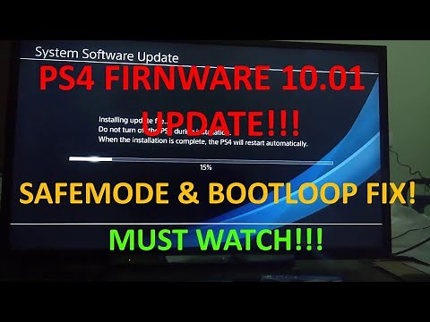 PS4 10.01 UPDATE! | How to SAFELY INSTALL PS4 10.01 UPDATE | PS4 Bootloop ERROR FIX!